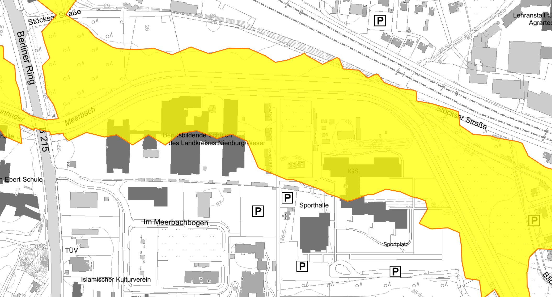 &ldquo;Überflutungsgebiet IGS&rdquo;
